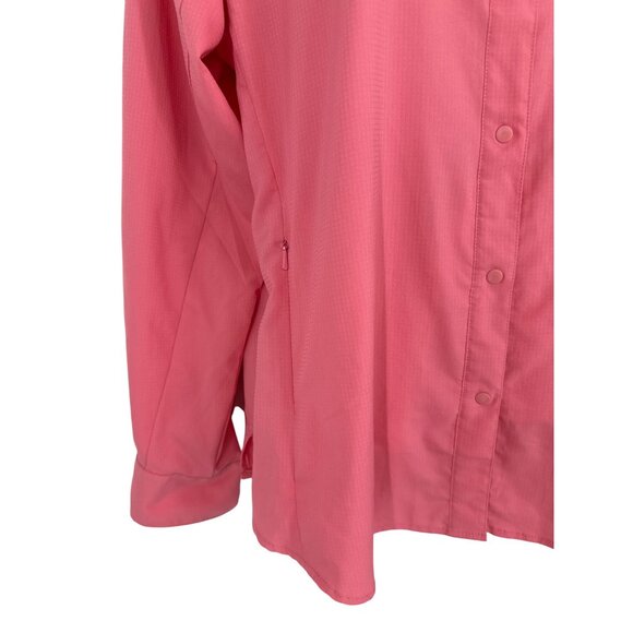 Columbia PFG Womens Roll Tab Long-Sleeve Snap Front Vented Fishing Shirt Sz XL - Picture 2 of 14